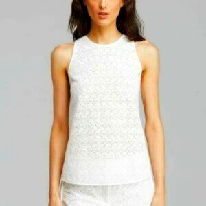 Theory Sleeveless Eyelet Spring /Summer Top